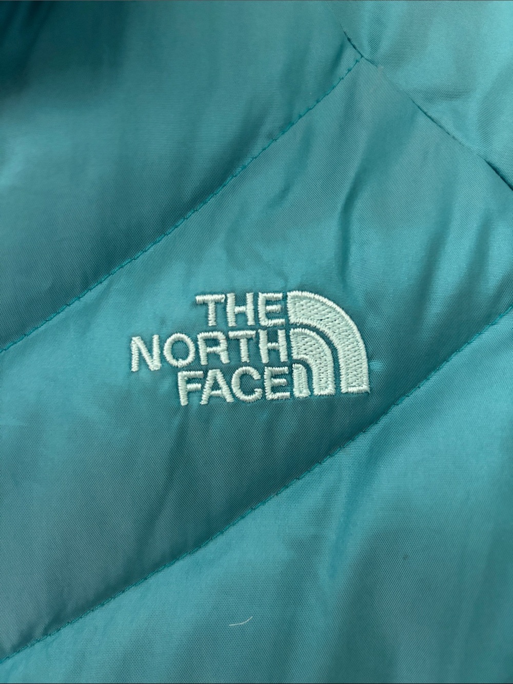 The North Face Women's Teal 550 Puffer Jacket - Picture 5 of 16